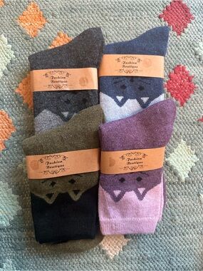 Women’s Kitty Cat Ankle Socks — Olive, Navy, Gray, Purple